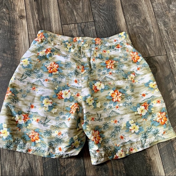 Vintage Swim Trunks BIMINI BAY Tropical Lined XL - Picture 3 of 3
